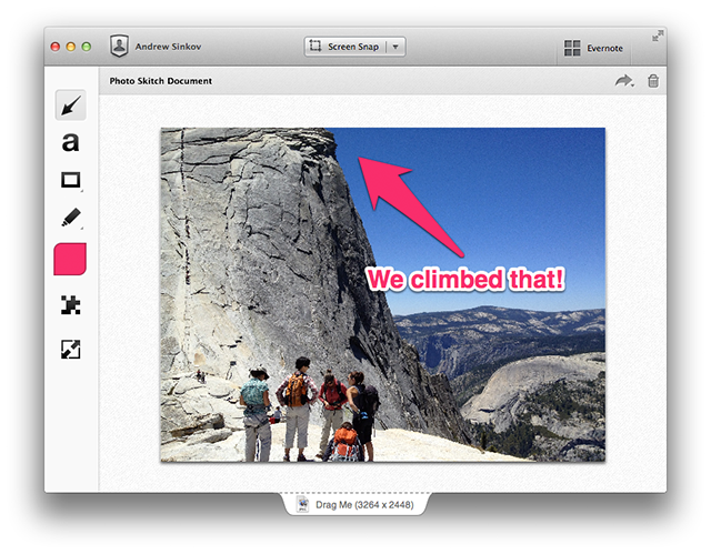 Skitch images in blog posts