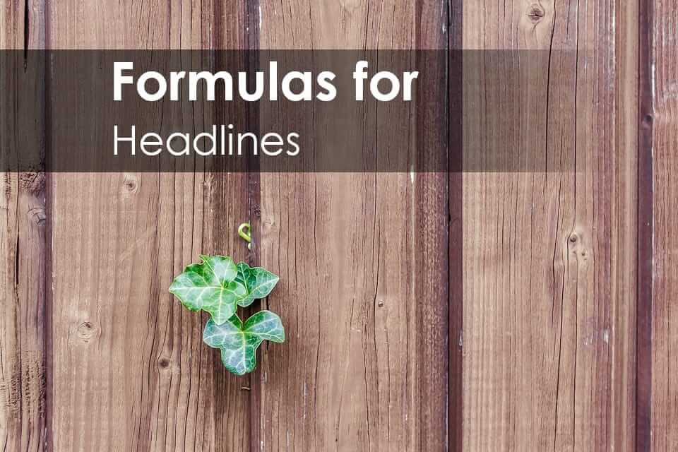 Formulas for Headlines