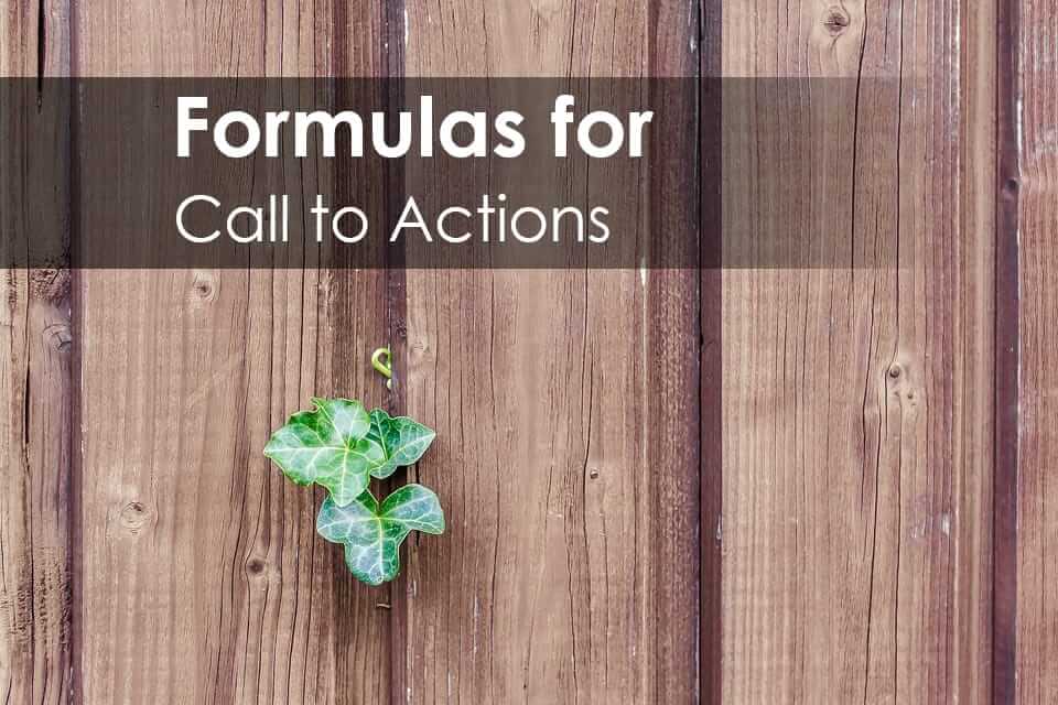 Formulas for Call to Actions