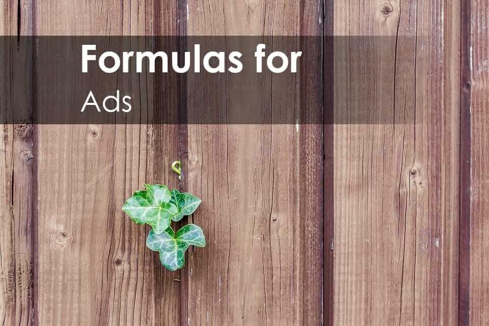 Formulas for Ads