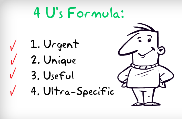 Copywriting Tips - 4 U's formaula