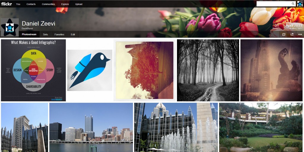 flickr photostream in content marketing