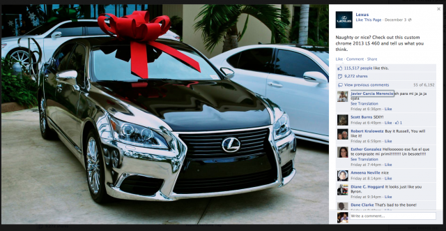 Lexus Facebook