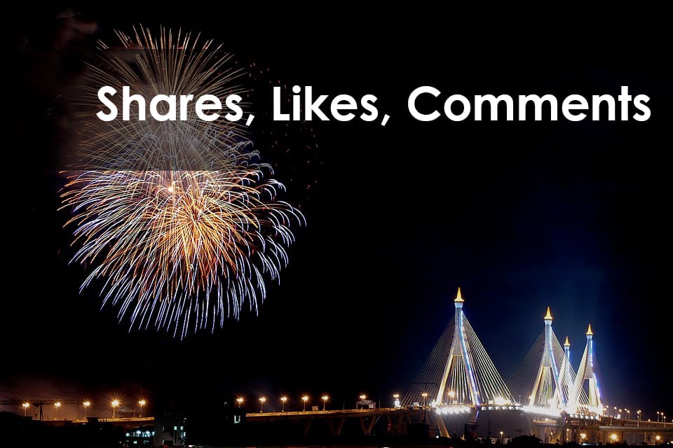 Facebook Shares, Likes, and Comments