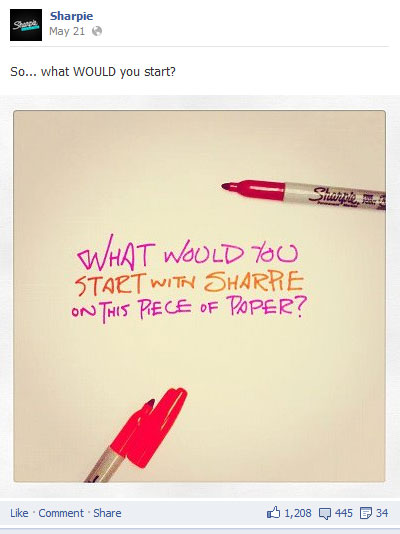 Sharpie facebook