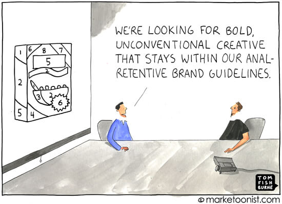 Content marketing mistakes not evaluating company guidelines