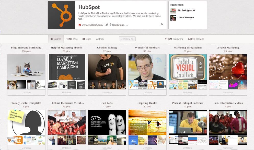 B2B Content Marketing - Hubspot on Pinterest
