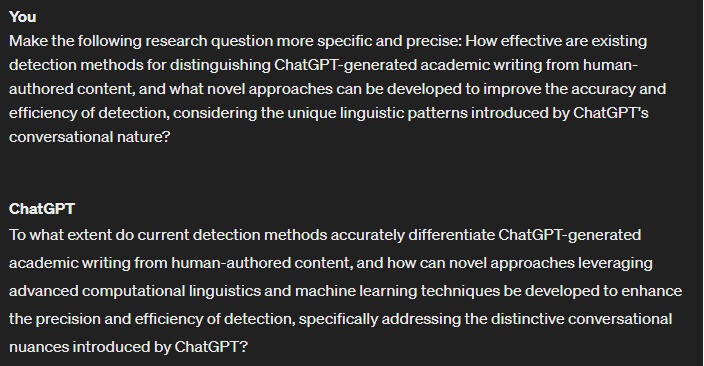 ChatGPT Research More Specific Questions #2